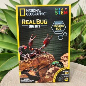 NEW NATIONAL GEOGRAPHIC REAL BUG DIG KIT Science Kit INSECTS STEM Spider Beetle